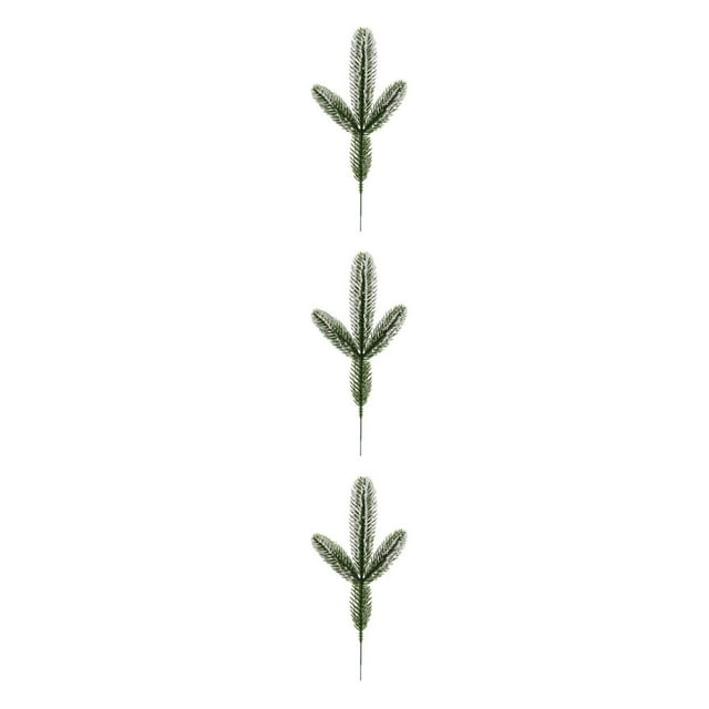 Wosthever 30X Pino Artificial Planta de imitación Ramas falsas Tamaño compacto Suministros de boda Adorno Agujas Ramitas Tallo Decoración de Type1 NO1