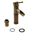 thumbnail image 4 of Bgsha Basin Faucet Antique Brass Bamboo Shape Faucet Sink Mixer Faucet Single Handle, 4 of 10