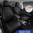 thumbnail image 2 of Fundas de asiento de coche impermeables de piel sintética de lujo de Skechers, 2 of 7