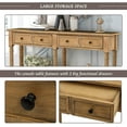 thumbnail image 2 of Harper & Bright Designs Retro Console Table Sofa Table for Entryway with Drawers and Shelf Living Room Table, 2 of 7