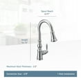 thumbnail image 2 of Moen S73004Nl Polished Nickel One-Handle Pulldown Kitchen Faucet, 2 of 2