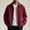 Wine, variant on FRSASU Men's Casual Coach Jacket Snap Button Closure Collared Loose Fit Lightweight Windbreaker Outerwear Wine