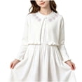 thumbnail image 3 of Abtuhar Boys and Girls Fall Winter Cardigan Coat Floral Round‑neck Coat for 1‑13 Years, 3 of 5