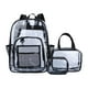 thumbnail image 2 of Mochila transparente de PVC Mochila resistente con correa ajustable Mochilas escolares para negro Yuyangstore Paquete de mochila, 2 of 8
