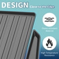 thumbnail image 3 of Unique Bargains Flat Face Cargo Liner Rear Trunk Mat Trunk Cargo Luggage Boot Tray Mat Vertical Stripes Pattern for Toyota Prius 2023-2024 Anti-Slip, 3 of 7