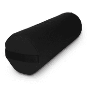 Bean Products Yoga Bolster - Handcrafted In The USA With Eco Friendly Materials - Studio Grade Support Cushion That Elevates Your Practice & Lasts Longer - Round, Cotton Black