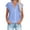 Sky Blue, variant on Giftesty Womens Spring Fashion 2024 Fashion Women's Short Sleeve Turndown Collar Round-Neck Button Casual Elastic Comfy Blouse Shirts