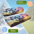 thumbnail image 5 of Aplkyhs Tropical Beach Sunset Palm Tree Club Car Precedent Seat Covers Breathable Golf Cart Decor Universal Golf Cart Seat Cover Club Car Bench Chair Cover Golf Cart Accessories, 5 of 6