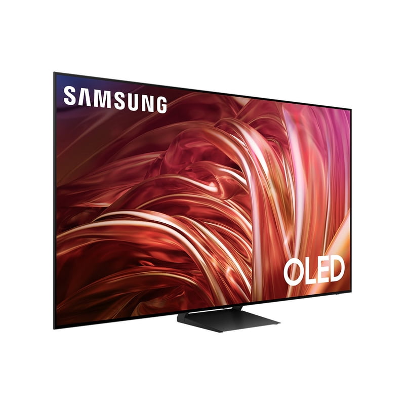 SAMSUNG 77" Class S85D OLED Smart TV QN77S85DAEXZA 2024 front and back view