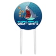 thumbnail image 1 of Acrylic My Spirit Animal is a Great White Shark Who'll Eat Anything Funny Cake Topper Party Decoration for Wedding Anniversary Birthday Graduation, 1 of 6
