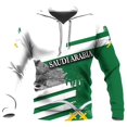 thumbnail image 3 of Sudadera con capucha con estampado de mapa y bandera de Arabia Saudita para hombre, ropa informal de uso diario, sudadera deportiva para niño, 3 of 5