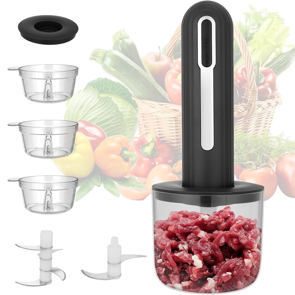 Wireless Electric Food Processor 4 Cup Electric Food Chopper For Meat Onions vegetables Garlic Baby Food Chopper Blender