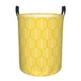 thumbnail image 2 of LNWH Laundry Basket, Abstract Vintage Tree Yellow Pattern Foldable Laundry Hamper with Handles Waterproof, Medium Size, 2 of 8