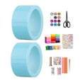 thumbnail image 4 of Ruban Adhésif Double Face pour Bulles de Seau Bricolage Rangement Balle Enfants 5 Pcs Fait Main Classe Bleu 2 Rouleaux avec Outils Complets 1Ensemble, 4 of 6