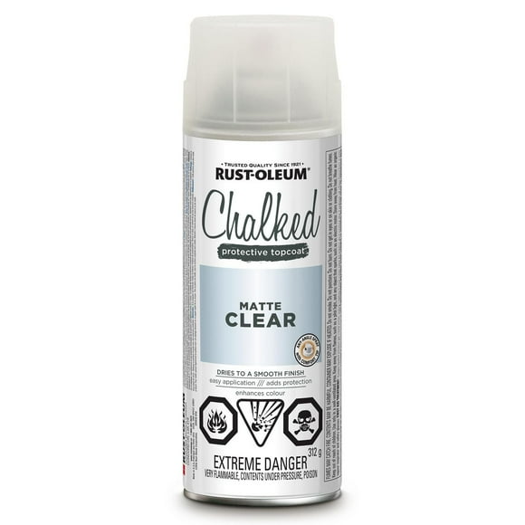 Rust-Oleum Interior Chalked Ultra Matte Spray Paint in Clear, 340g