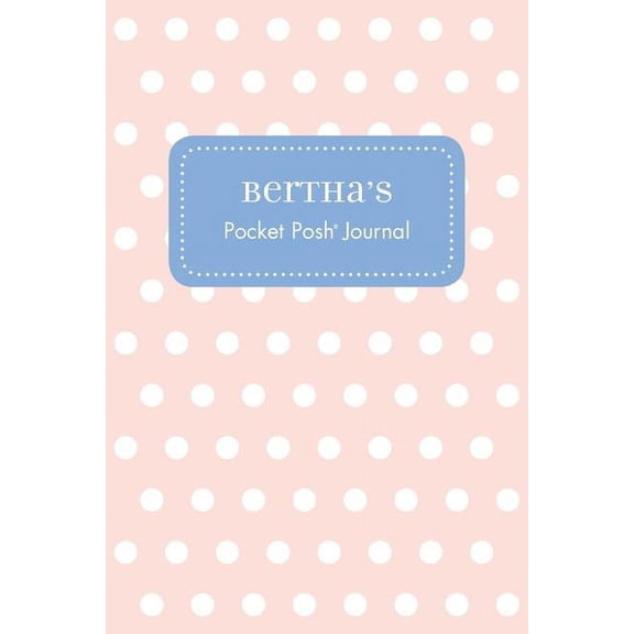 Bertha's Pocket Posh Journal, Polka Dot, (Paperback)
