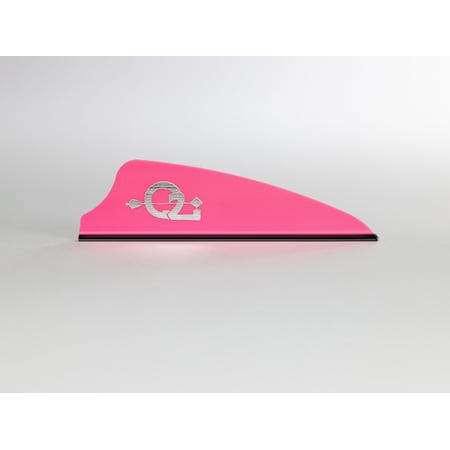 Q2i Fusion-II 2.1 Shield Cut Arrow Vanes-Fletching with Tri-Fusion Tech Pink (36 Pk)