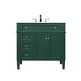 thumbnail image 3 of 36 inch single bathroom vanity in green, 3 of 8
