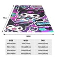 thumbnail image 2 of Kuromi And My Melody Fleece Blanket Super Soft Cozy Throw Blanket 60"X50", Lightweight Fuzzy Comfy Flannel Blanket Warm Plush Throw Blankets For Couch, Sofa, Bed, 2 of 8