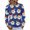 Blue, variant on Christmas Sweater for Women, Long Sleeve Crew Neck Pullover, Relaxed Fit Comfortable Knit Top Fall Winter Cozy