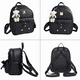 thumbnail image 5 of Conjunto De Mochila Y Bolsas Modernas Para Mujer, 3 Piezas Negro Liso, 5 of 5