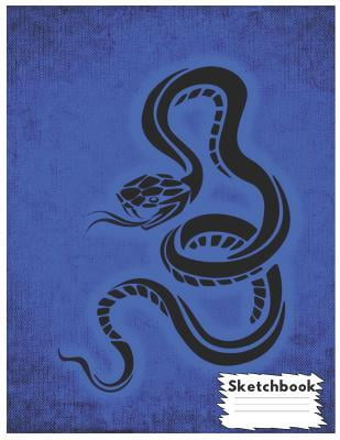 Sketchbook: Cute Snake Animal Sketchbook for Kids to Sketching, Whiting, Drawing, Journaling and Doodling (8.5x11 Inch.) 120 Blank Paperback