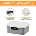 thumbnail image 3 of 4 Gallon Lockable Storage Container Bin with Combination Lock, Portable Plastic Safe Box for Car, Office, Home & Outdoor, 3 of 4