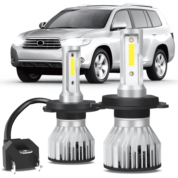 High Beam and Low Beam Bulb - Headlight - Compatible with 2008 - 2010 Toyota Highlander 2009 2pcs