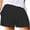 Black, variant on Odeerbi Shorts For Women Trendy Solid Color 2025 Casual High Waist Short Pants Burgundy
