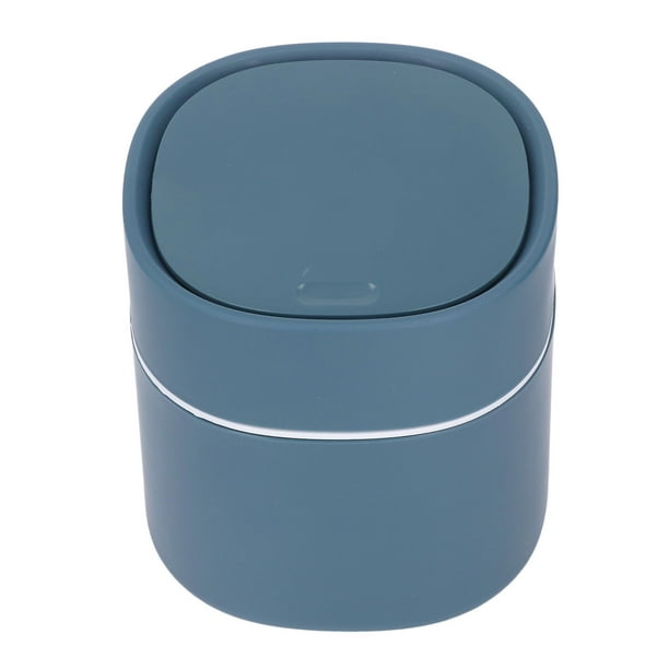 Mini Trash Can, One Touch Opening Desk Trash Can With Lid For Living