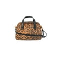thumbnail image 2 of Time and Tru Women's Faux Fur Mini Satchel Bag with Crossbody Strap, Leopard, 2 of 5