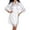 White, variant on qolati Silk Robes for Women Short Lace Trim Satin Brides Robe 3/4 Sleeve Nightgown Comfy Sleepwear with Pockets