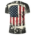 thumbnail image 4 of UVEASISHA Men's Patriotic Tee Shirts,Big and Tall 4th of July T Shirts for Men Vintage American Flag Graphic Tees Summer Casual Short Sleeve Crewneck Tops Deals of Today 2024, 4 of 5