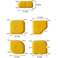 thumbnail image 2 of Juego de 5 suavizadores de juntas de silicona, removedores de juntas, herramientas de calafateo, instrumentos de suavizado de juntas de silicona y acrílico, juego de raspadores de juntas par, 2 of 5