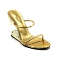 thumbnail image 2 of Sandalias novedosas de color sólido para mujer, zapatos deslizantes estilo pasarela con correas metálicas, zapatos góticos de tacón alto de verano, 2 of 4
