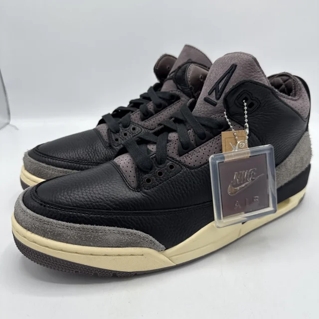 Ni - ke Air Jordan 3 A Ma Maniere Black Retro FZ4811-001 Men's Size 12/ Women's 13.5