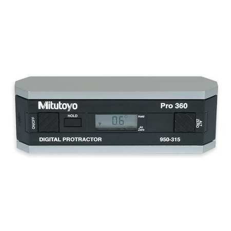 Mitutoyo Electronic Digital Protractor, Machined Aluminum Frame, 950-317 by Mitutoyo