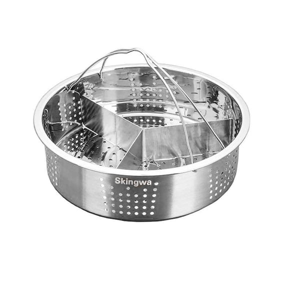 Canasta para Vapor Skingwa para Instant Pot con Porta Huevos y Divisor