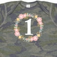 thumbnail image 4 of Inktastic 1st Birthday Rose Flower Wreath Girls Girls Baby Bodysuit, 4 of 5