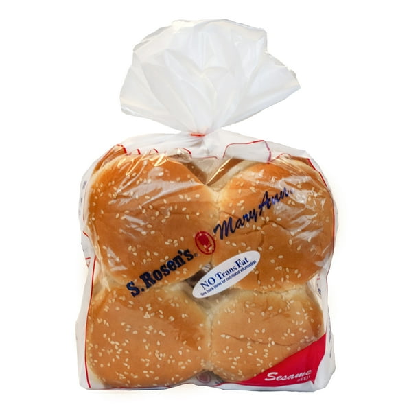 S.Rosen's Mary Ann Sesame Seed Hamburger Buns, 8 ct