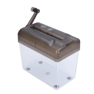 Mini Shredder, Portable Manuelle Papier Shredter pour bureau de bureau pour la maison pour l'école Gray