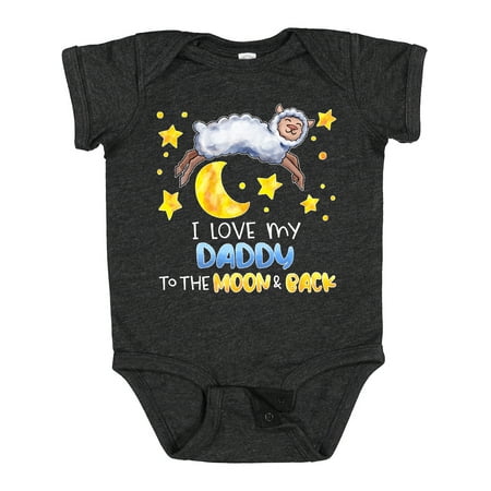 

Inktastic I Love my Daddy to the Moon and Back Cute Sheep Boys or Girls Baby Bodysuit