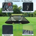 thumbnail image 3 of Pop Up Mosquito Tent for Camping,1 Person Camping Tent with Bug Screen Tent,Mosquito Net Foldable Portable, 3 of 18