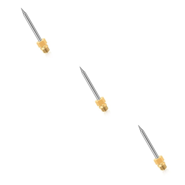Kenally Soldering Iron Bit Copper Stainless Steel Welding Solder Waterproof Tip Reusable Head Horn Wear-resistant Iron Type1 NO1