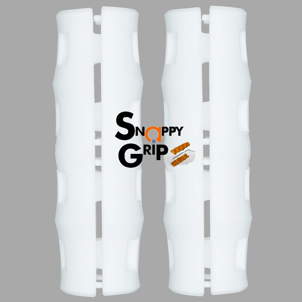 Snappy Grip White Ergonomic Replacement Bucket Handles 2 Pack
