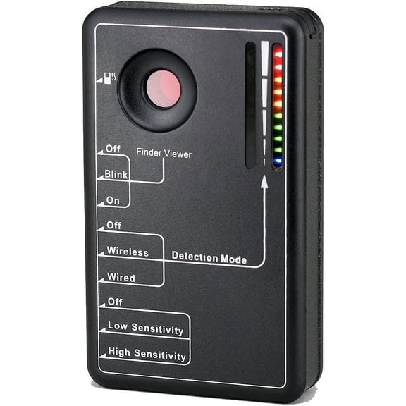 KJB RD-30 LawMate Pocket RF Detector, 3 Modes of Detections, Quickly Finds Hidden Cameras Using The Hidden Camrea Lens Finder, Can Detected Wired Cameras, Low and High Sensitivity