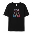 thumbnail image 6 of Men's T Shirts, Retro Red Blue Rockets Stars Cloud T-Shirt for Men Crew Neck Tees Cotton Tops, Black, 2XL, 6 of 9