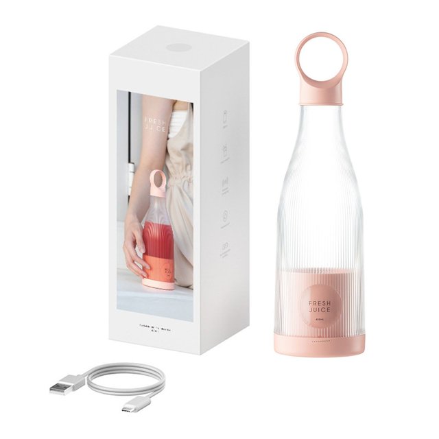 Portable Smoothie Wireless Portable Smoothie Fresh Juice Bottle Portable With Travel Cup & 304 Stainless