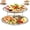 6.7in+10.2in Set, variant on 2-Tier Round Seafood Tower Tray; stainless steel round serving platter suitable for cold appetizers, desserts, oysters, and various types of seafood.,9in+10.2in Set