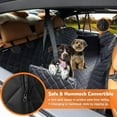 thumbnail image 2 of Dog Car Seat Cover for Pets 100% Waterproof Seat Cover Hammock 600D Heavy Duty Scratch Proof Nonslip Durable Soft Back Seat Covers for Full Size Trucks, 2 of 6